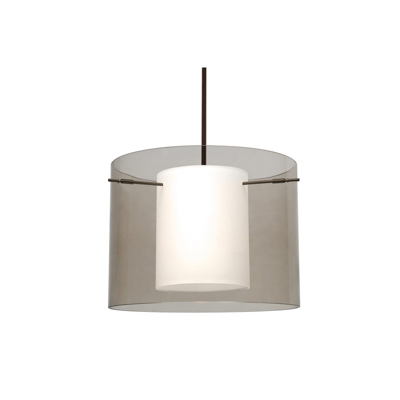 Besa 1TT-S00707-LED-BR Pahu One Light Pendant Bronze