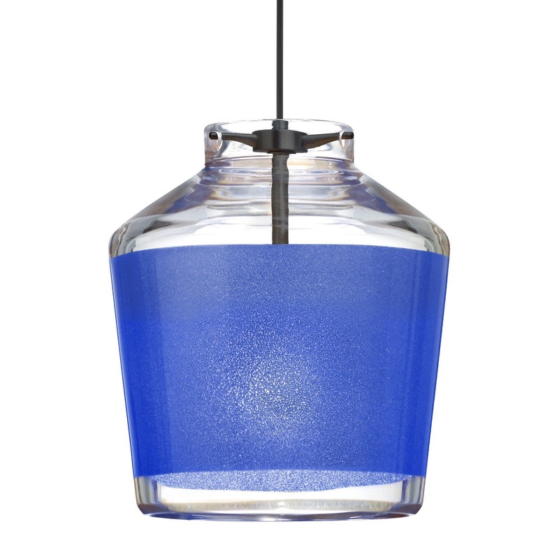 Besa 1XT-PIC6BL-BK Besa Pica 6 Pendant One Light Pendant Black