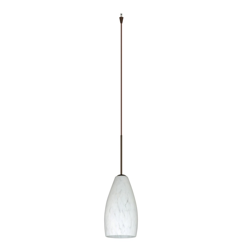 Besa XP-719819-BR Karli One Light Pendant Bronze