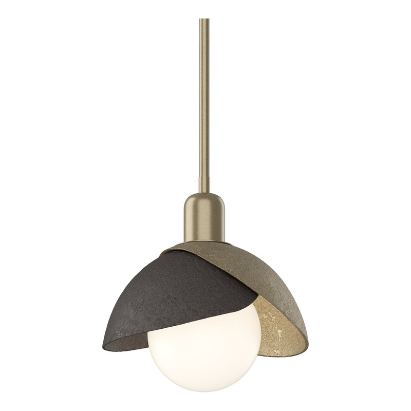 Brooklyn Double Shade Mini Pendant Soft Gold Oil Rubbed Bronze