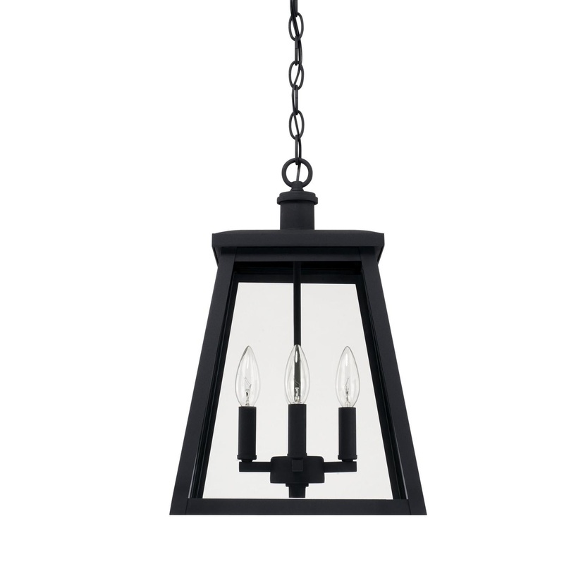 Capital Lighting 926842BK Belmore 4 Light Outdoor Hanging Lantern Black