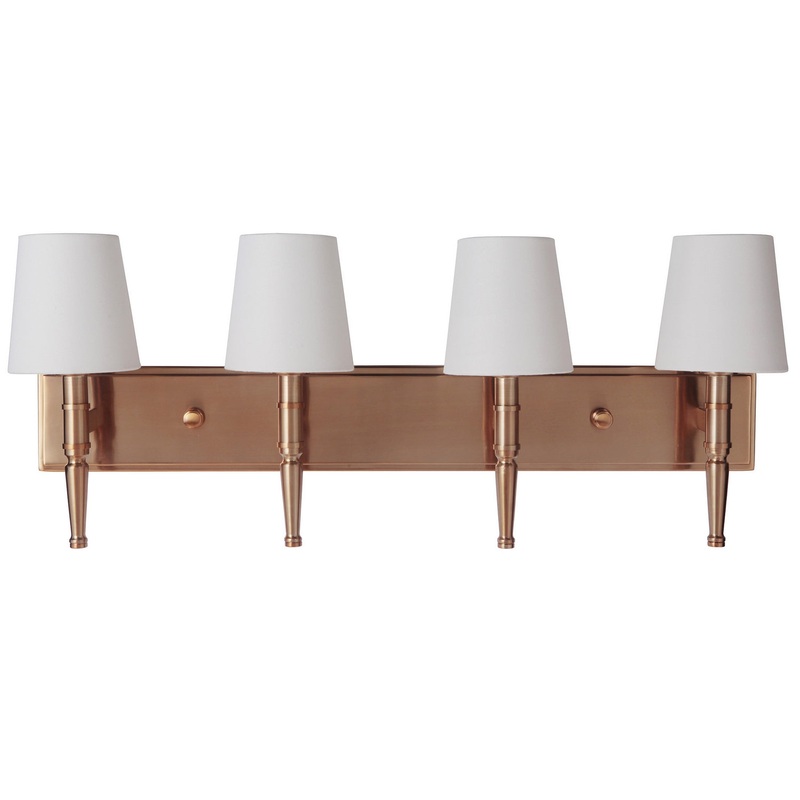Craftmade 44604-SB Ella Four Light Vanity Satin Brass (Discontinued)