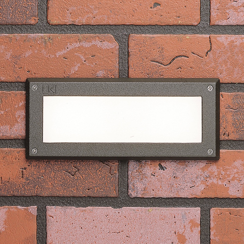 Kichler 15774AZT30R LED Brick Light, Textured Architectural Bronze