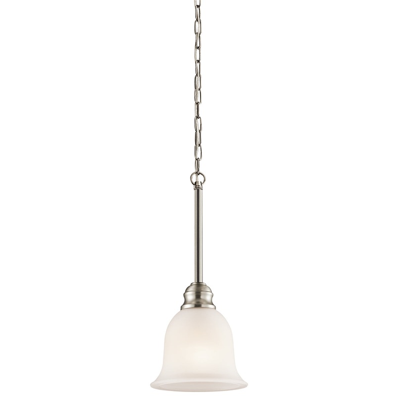 LED Mini Pendant from the Tanglewood Collection in Brushed Nickel Finish by Kichler