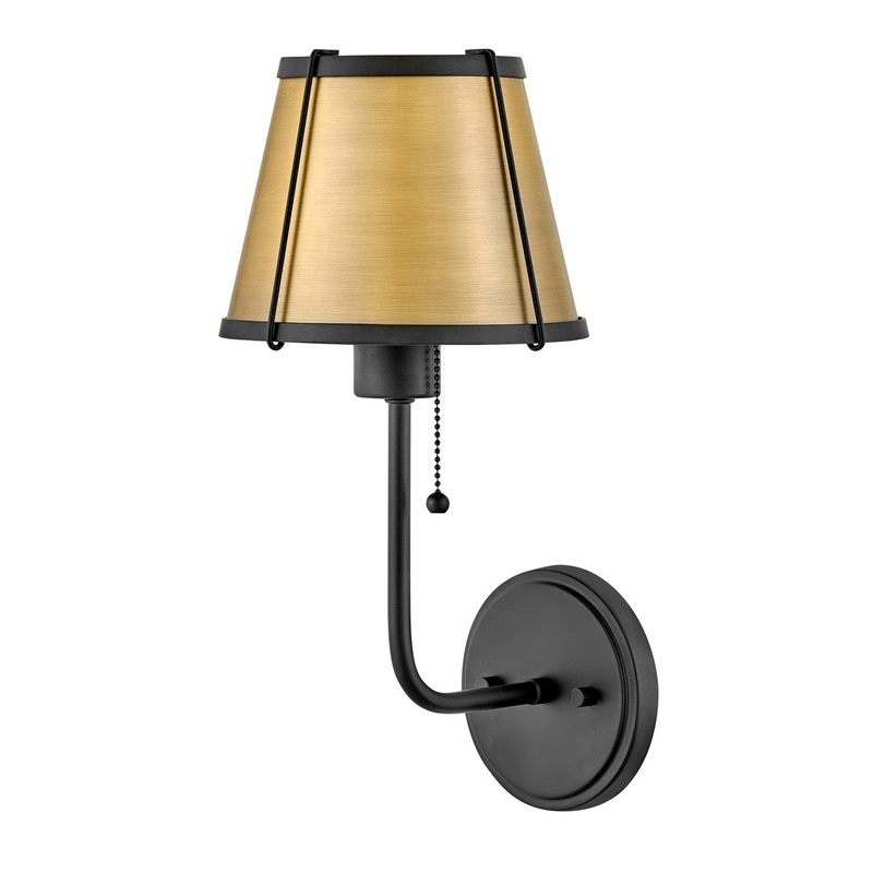LED Wall Sconce from the Clarke Collection in Black Finish by Hinkley