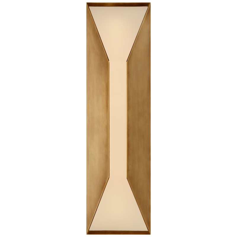 LED Wall Sconce from the Stretto Collection in Antique-Burnished Brass Finish by Visual Comfort Signature
