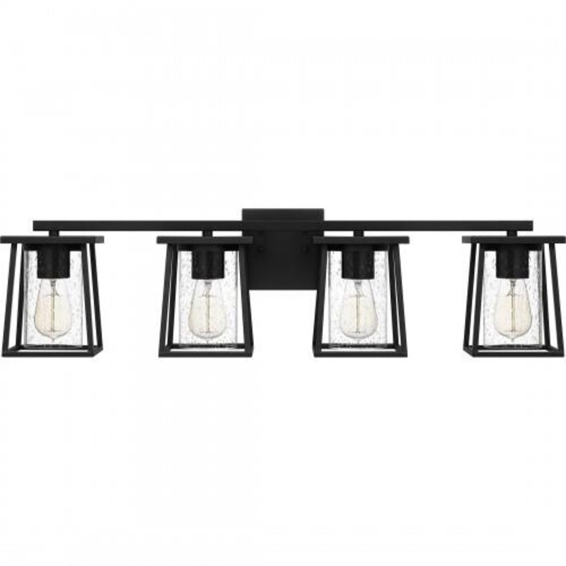 Quoizel LDG8633MBK Lodge Bath 4 light matte black Bath