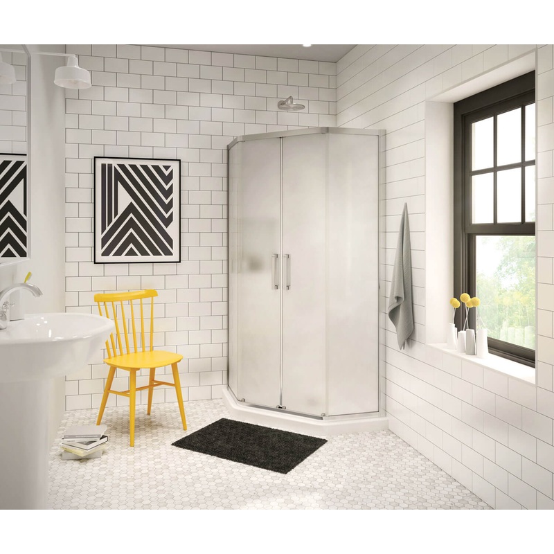 Radia Neo-angle Sliding Shower Door 36 x 36 x 71  in. 6 mm