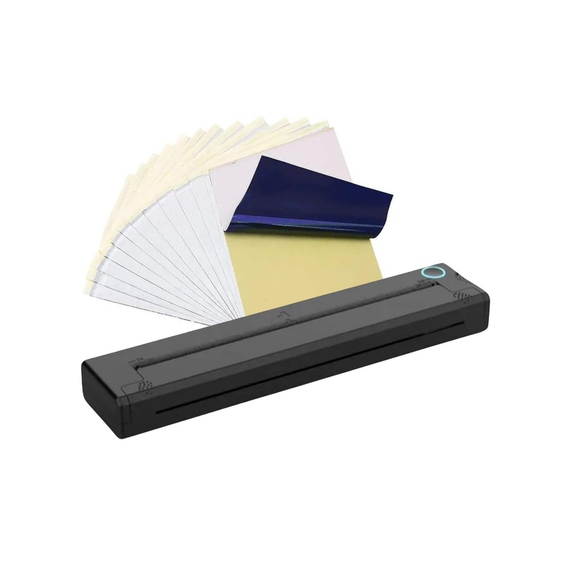 Tooleroo Portable A4 Thermal Printer Black + Tattoo Stencil Paper – Wireless