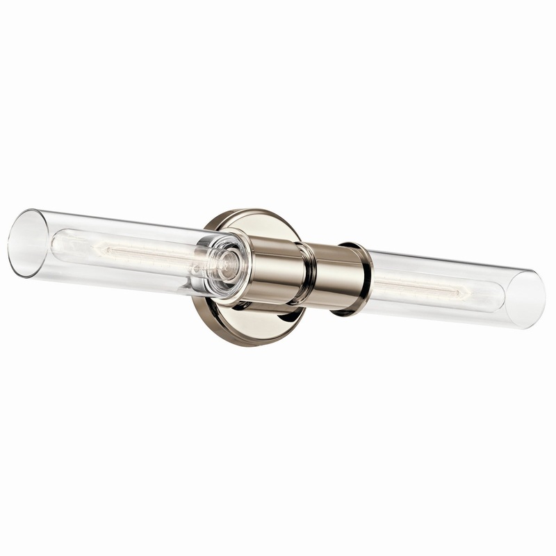 Two Light Wall Sconce from the Aviv Collection in Polished Nickel Finish by Kichler