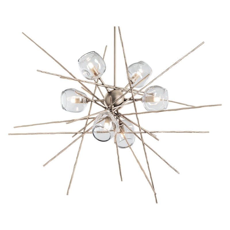 Griffin Starburst Pendant Soft Gold Clear Glass (ZM)