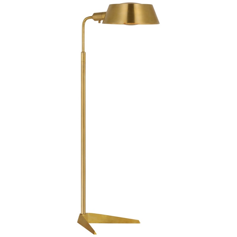 LED Floor Lamp from the Alfie Collection in Hand-Rubbed Antique Brass Finish by Visual Comfort Signature