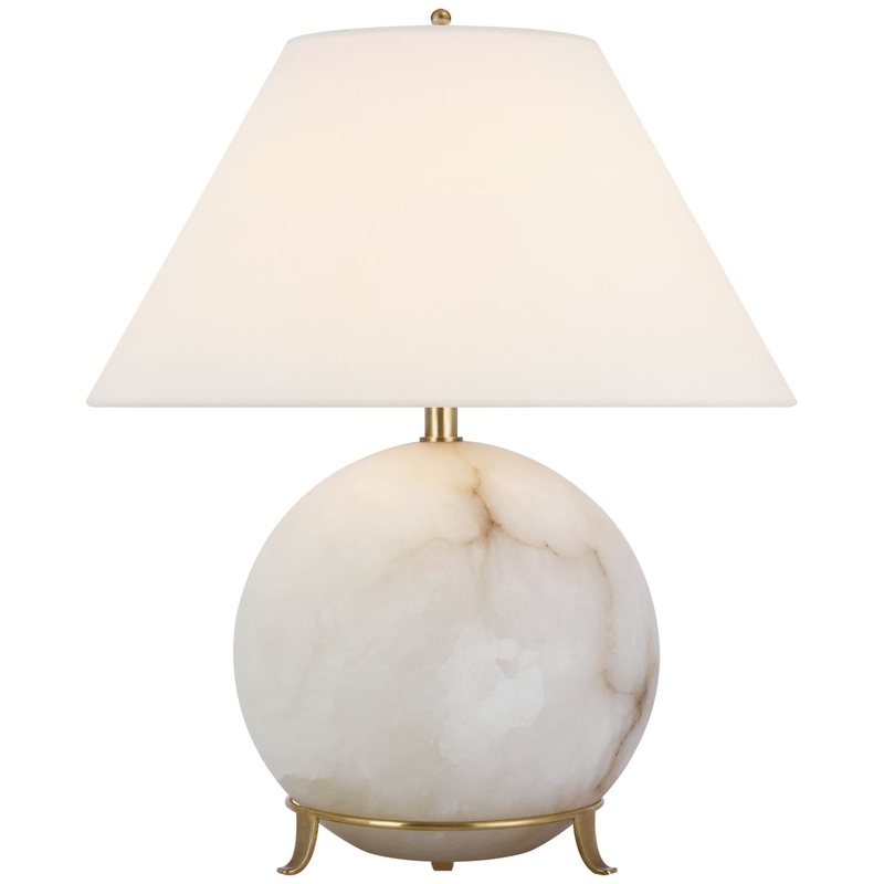 LED Table Lamp from the Price Collection in Alabaster Finish by Visual Comfort Signature