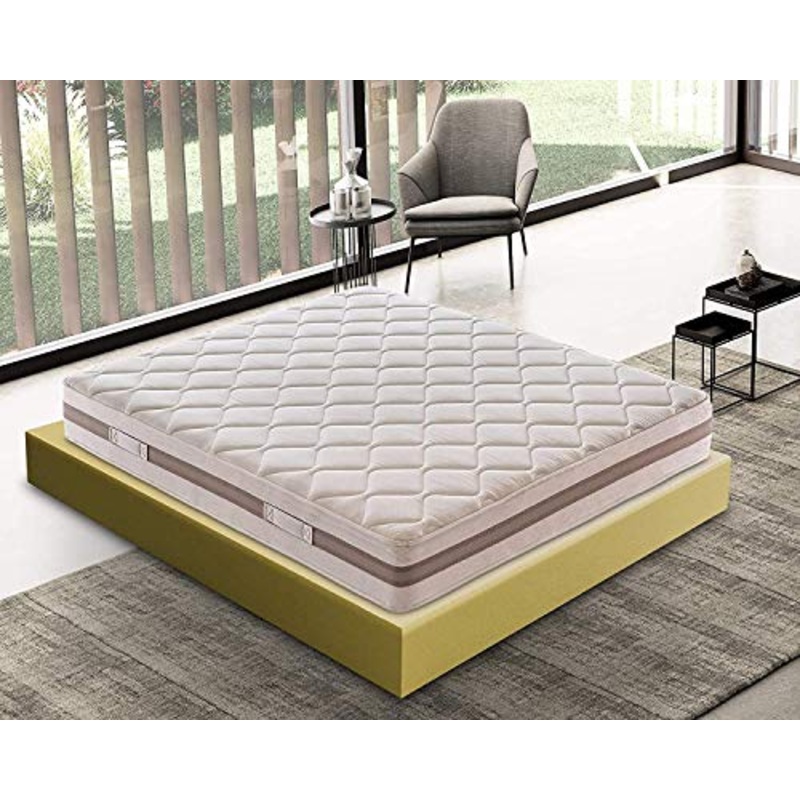 Materassiedoghe – Materasso Memory matrimoniale a Zone Differenziate Ortopedico – Made in Italy – Ergonomico – Ortopedico – Certificato Presidio Medico (160×190)