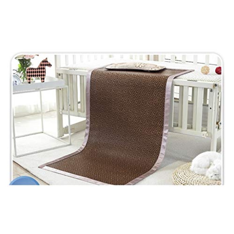 MBY Materassino in bamb, Bambino Bambini Doppia Faccia Stuoia Scuola Materna Pisolino Sedili in Rattan, pu Essere Personalizzato (Size : 90200cm)