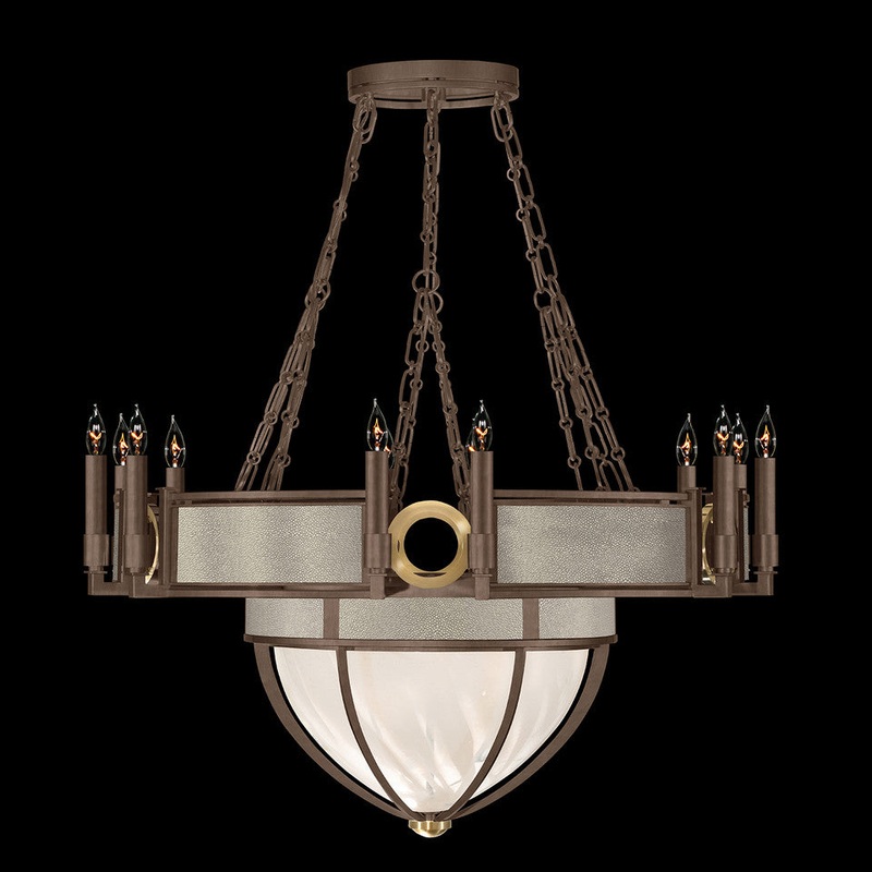 Mirage 35.75″W Round Chandelier Bronze/Brass/Coco