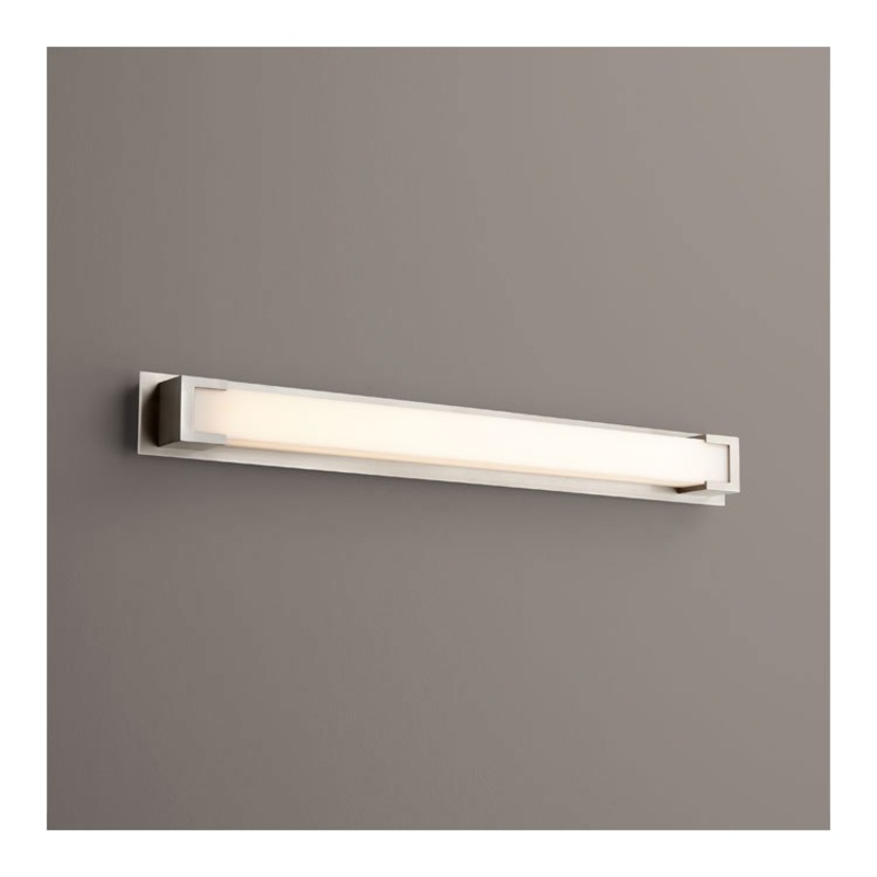 Orion Single-Light LED 27″ Bathroom Vanity Fixture – Satin Nickel