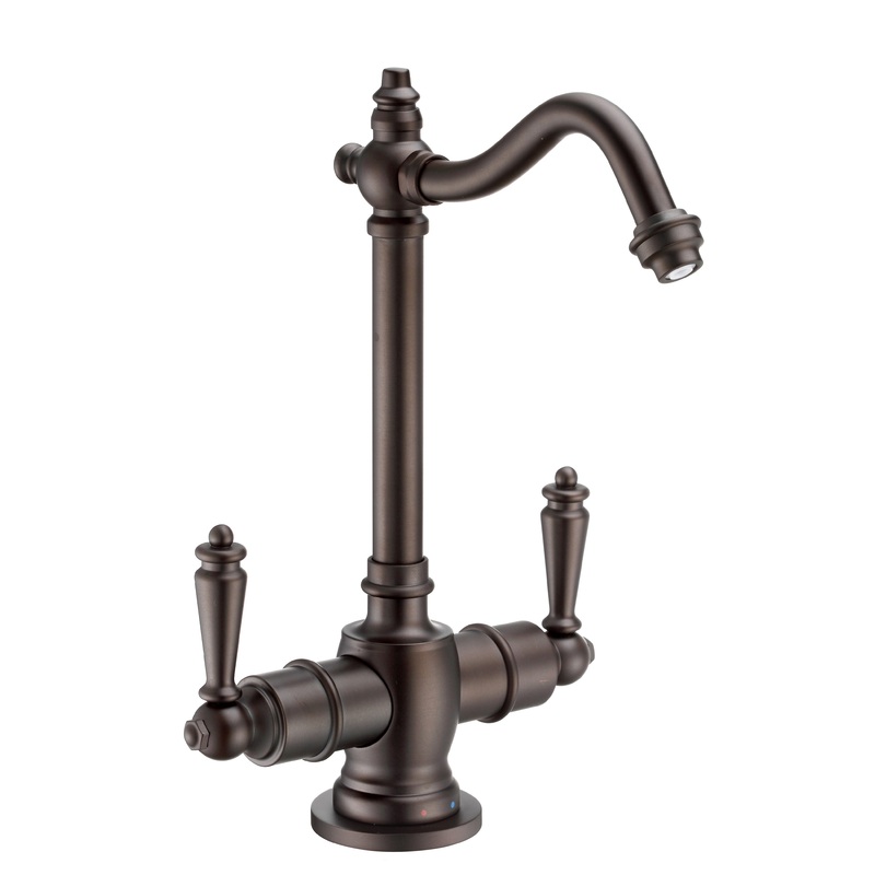 Point of Use Instant Hot/Cold Water Drinking Faucet with Traditional Swivel Spout