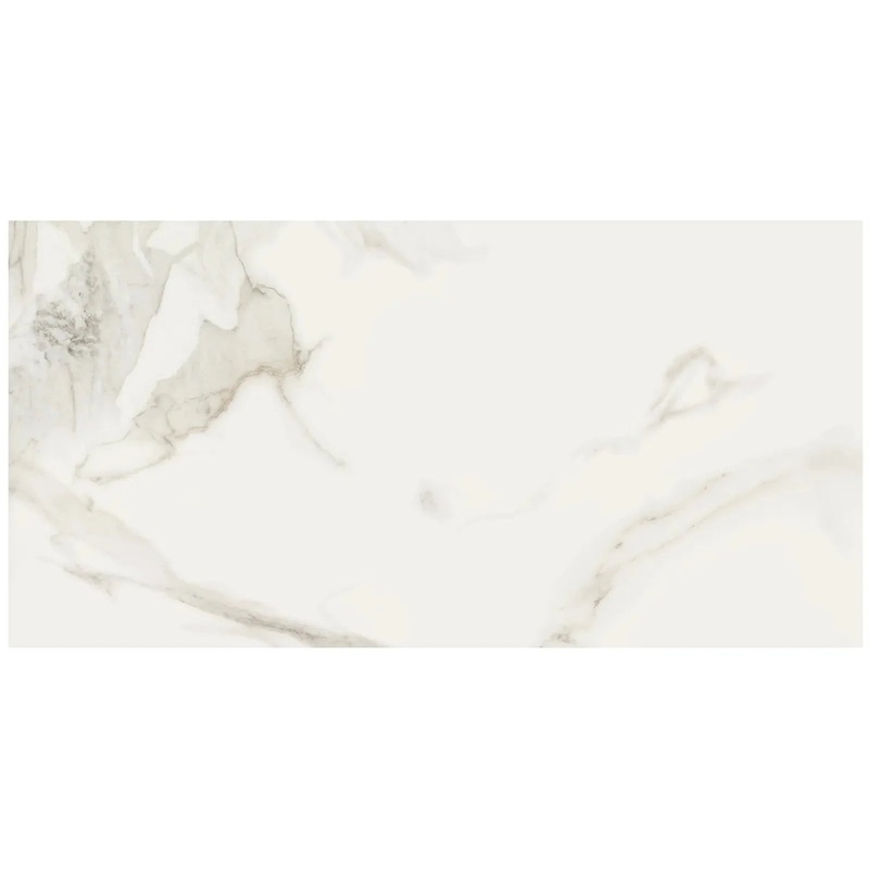 3″ x 12″ Calacatta Paonazzo Polished Rectified Bullnose Trim – Premium Marble Accent Trim