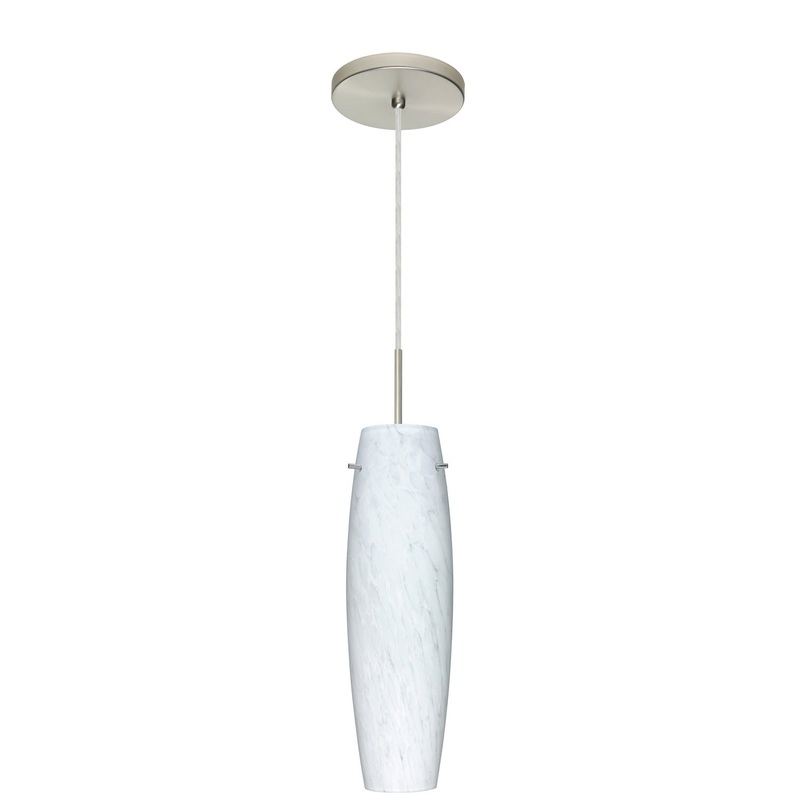 Besa 1BT-412119-MED-SN Tu Tu One Light Pendant Satin Nickel