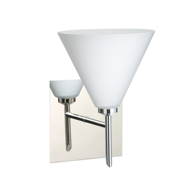 Besa 1SW-512107-CR-SQ Kani One Light Wall Sconce Chrome (Discontinued)