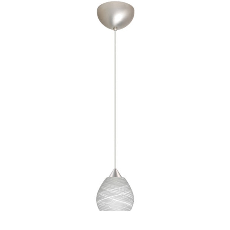Besa 1XC-560560-SN Tay Tay One Light Pendant Satin Nickel