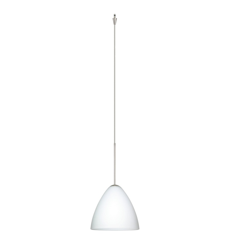 Besa XP-177907-SN Mia One Light Pendant Satin Nickel