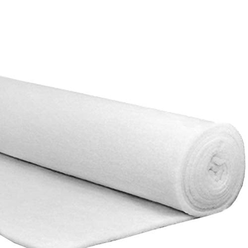 Imbottitura Ovatta in Poliestere Bianca, 150 g/m Alta qualit per Imbottiture – Fibra Resinata Compatta – Ovatta da Volume trapuntatura Tessuti in Cotone in Poliestere (Misura 100×150)