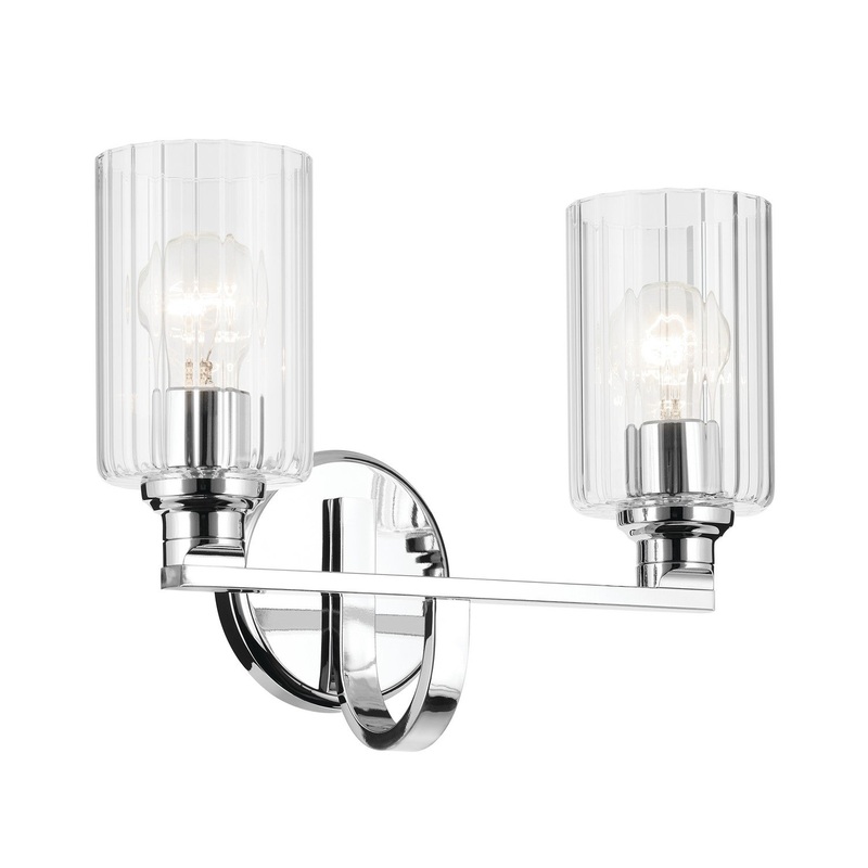 Kichler 55225CHFLU Two Light Bath, Chrome