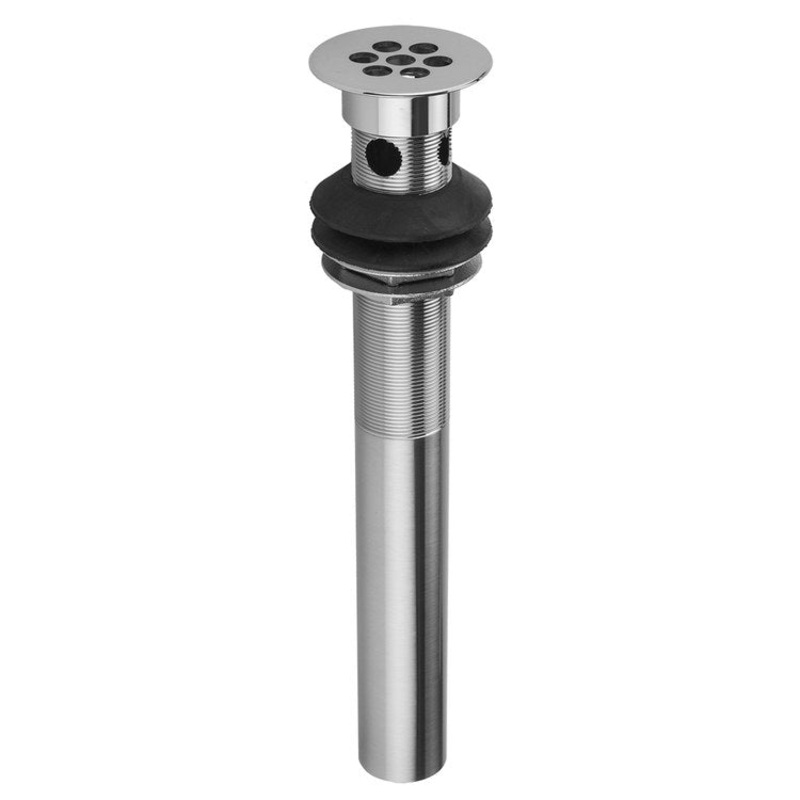 Lavatory Drain Wide Hole Grid with Overflow 1-1/2 Inch Oil Rubbed Bronze for Vessel Sinks 10-4/9 Inch Length