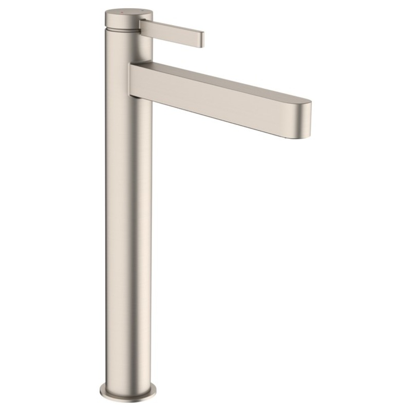 Lavatory Faucet Finoris 260 1 Lever ADA WaterSense Brushed Nickel 1.2 Gallons per Minute Less Drain 1 Hole EcoRight ComfortZone