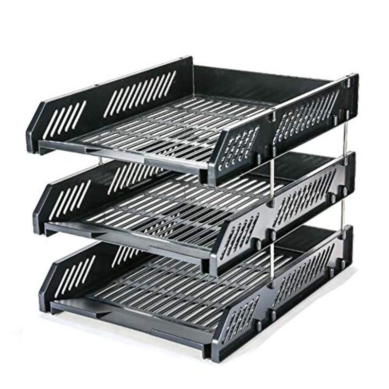 LCA Schedario Classificatore Verticale Cartella, File Desktop A 3 Livelli Rack di Stoccaggio Ufficio O A Casa Vassoio per Lettere, (Color : #2)