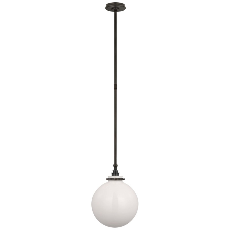 LED Pendant from the Parkington Collection in Bronze Finish by Visual Comfort Signature