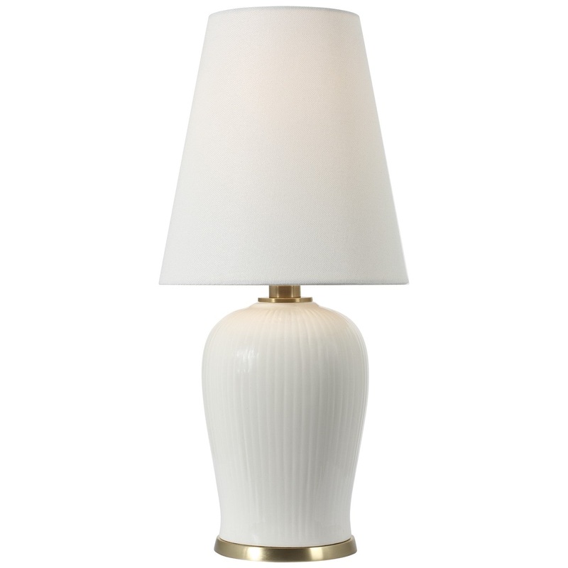 LED Table Lamp from the Opera Collection in Ivory Finish by Visual Comfort Signature