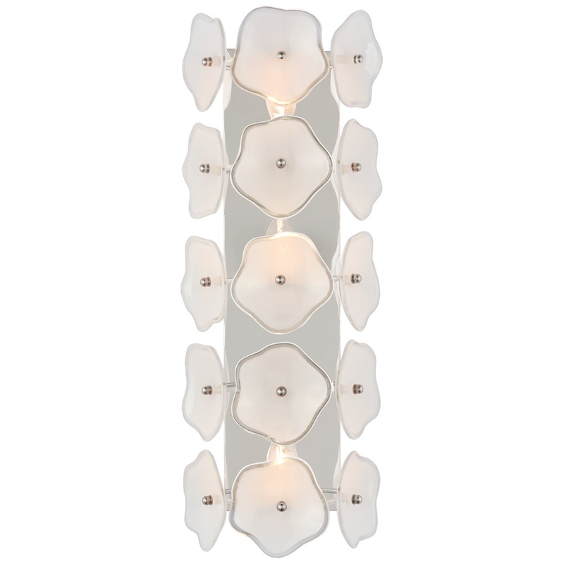 LED Wall Sconce from the Leighton Collection in Polished Nickel Finish by Visual Comfort Signature