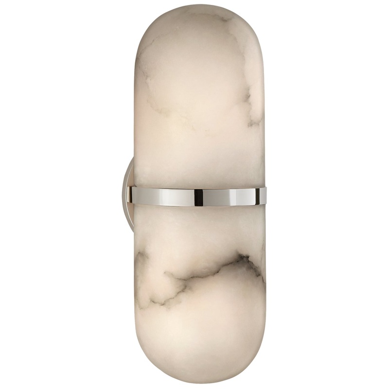 LED Wall Sconce from the Melange Collection in Polished Nickel Finish by Visual Comfort Signature