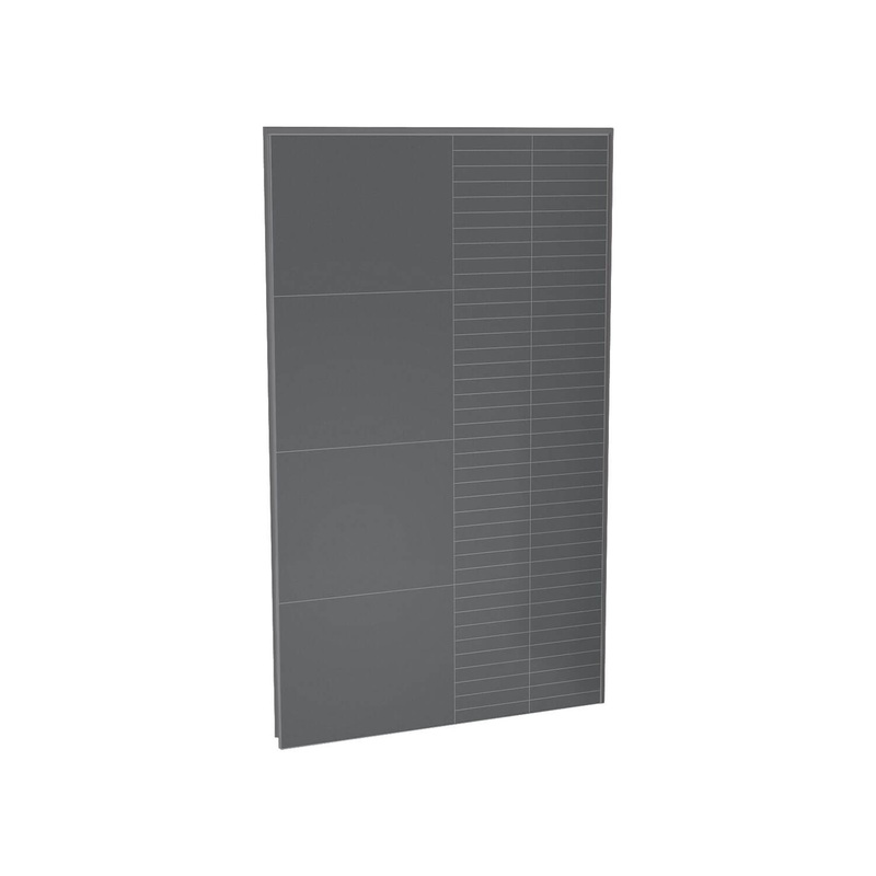MAAX 103421-306-515 Utile 48 in. Composite Direct-to-Stud Back Wall in Erosion Charcoal