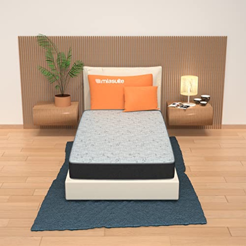 miasuite i sogni italiani Materasso Singolo 90×190 Alto 13 cm in waterfoam Poliuretano Ortopedico e Traspirante Summit