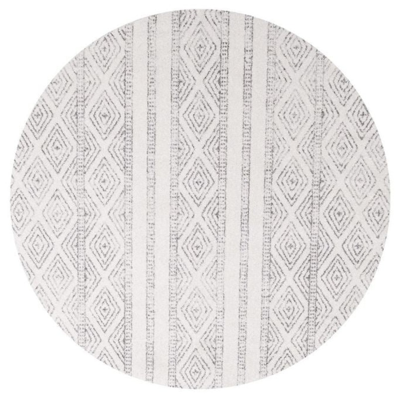 Oasis 450 Grey Round by Rug Culture-200X200CM – ROUND