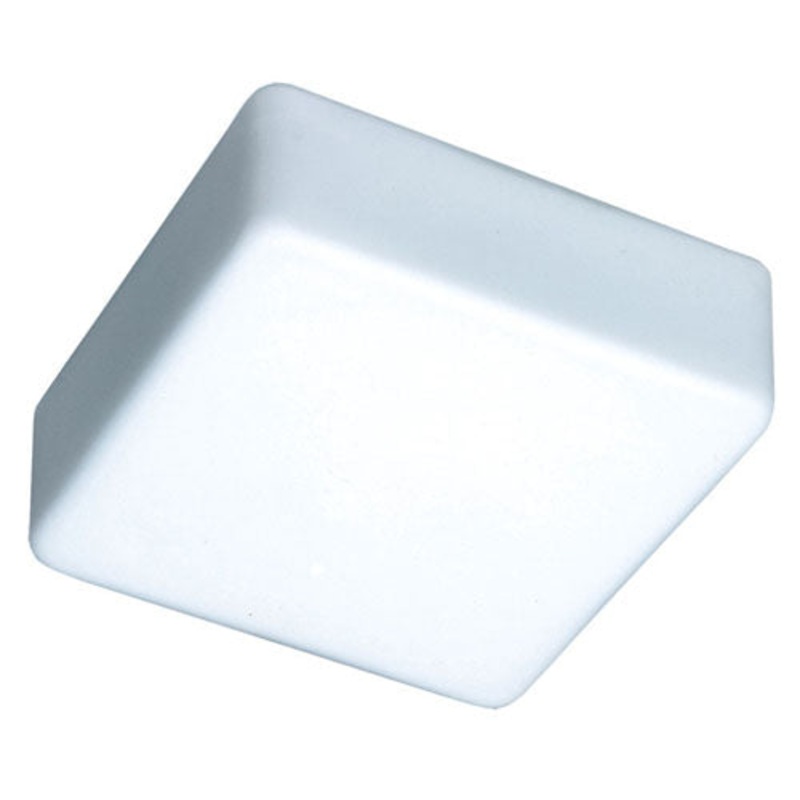 One Light Ceiling Mount from the Geo Collection in Opal Matte Finish by Besa