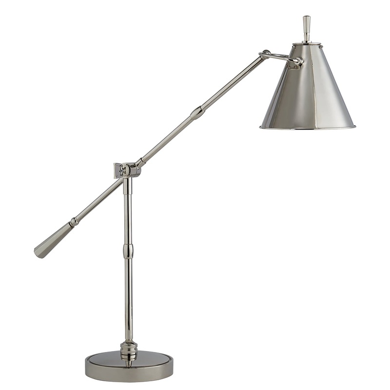 One Light Table Lamp from the Goodman Collection in Polished Nickel Finish by Visual Comfort Signature