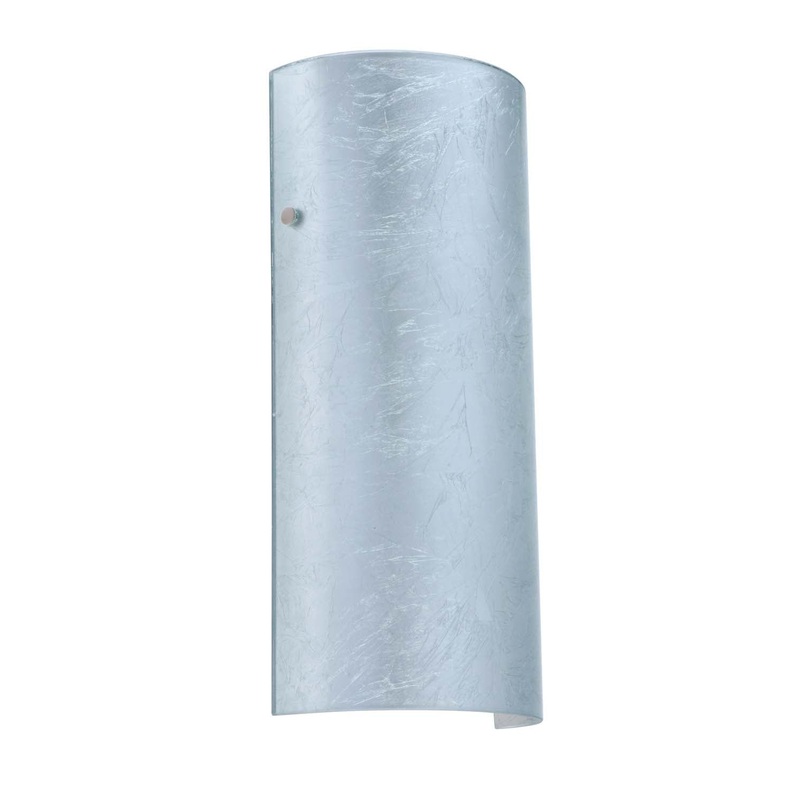 One Light Wall Sconce from the Torre Collection in Polished Nickel Finish by Besa