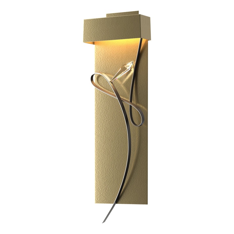 Rhapsody LED Sconce Modern Brass Dark Smoke