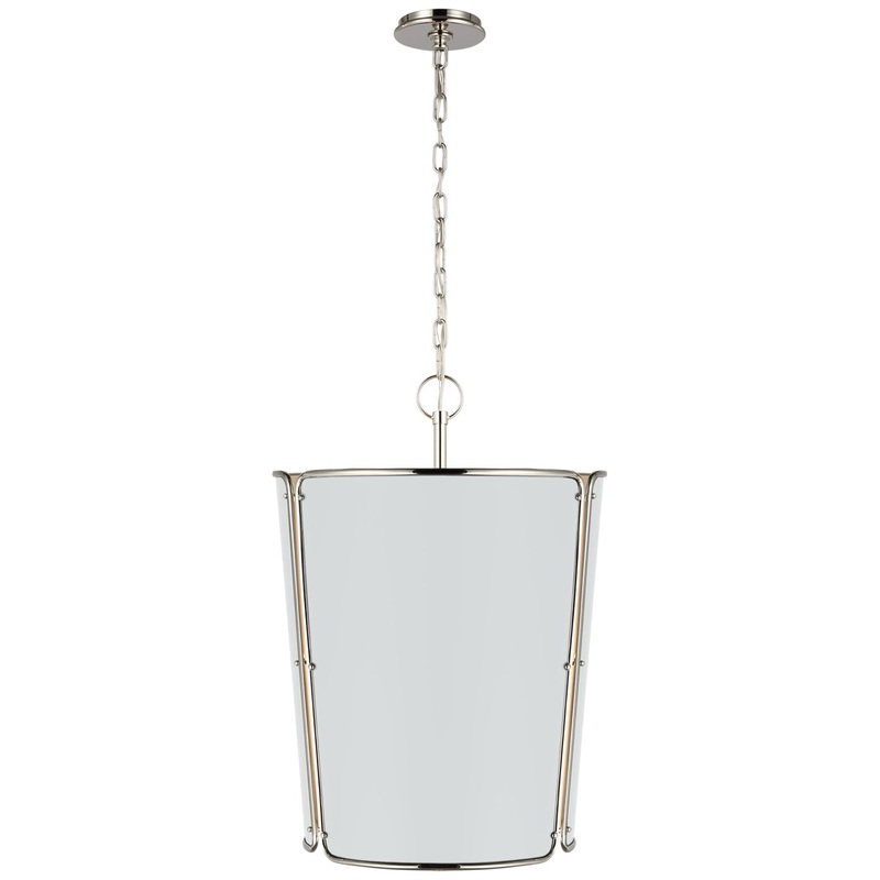 Six Light Pendant from the Hastings Collection in Polished Nickel Finish by Visual Comfort Signature