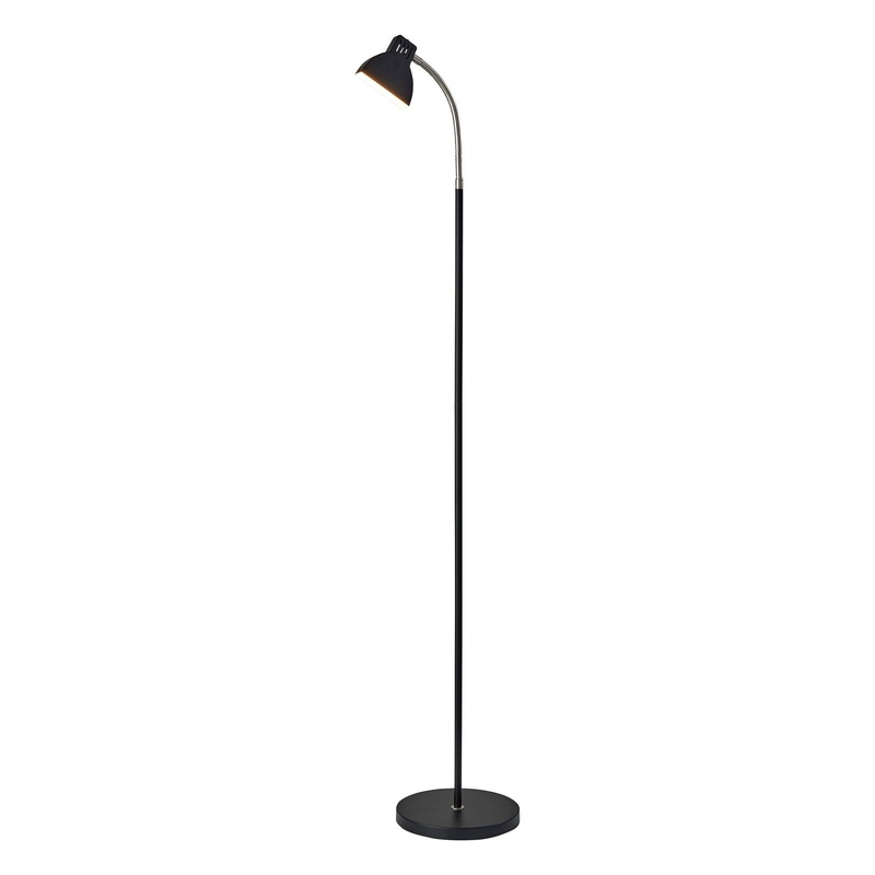 Slender LED Floor Lamp Black