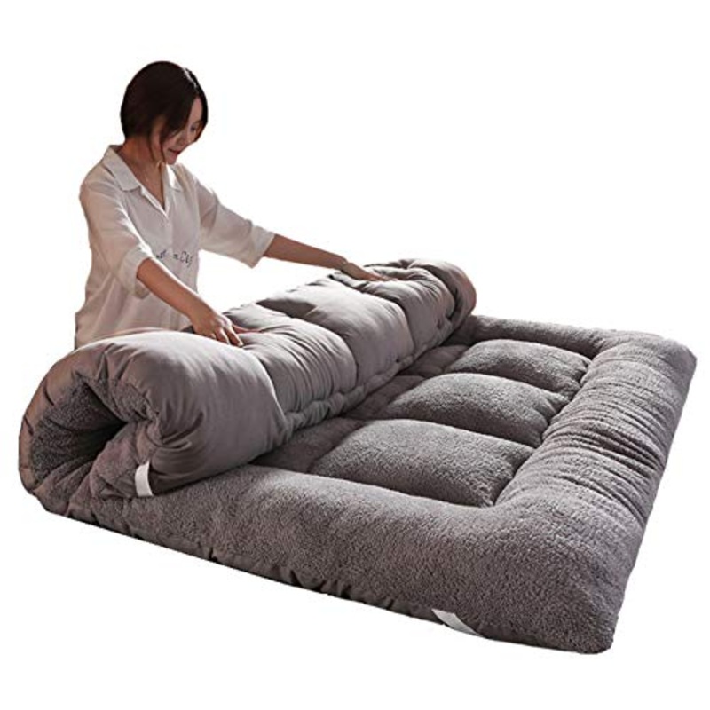 YAHAO Giapponese Pieghevole Materasso Letto Futon, Portatile Tatami Morbido Allevia Il Mal di Schiena Materasso per Residenza Studentesca Casa,A-120 * 200cm