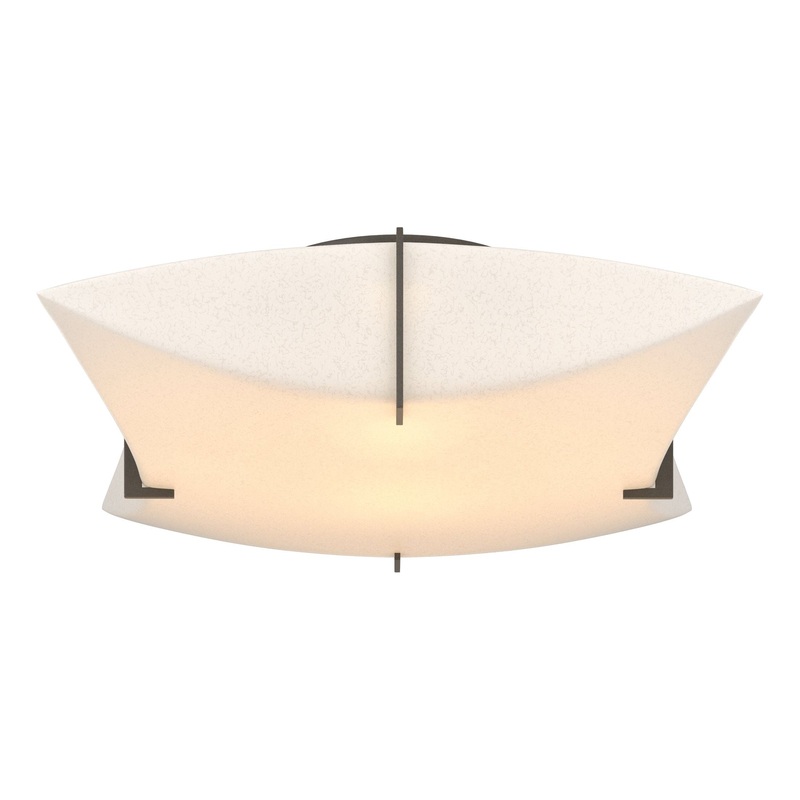 Bento Semi-Flush Mount Dark Smoke