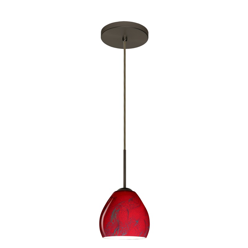 Besa 1BT-4122MA-LED-BR Bolla One Light Pendant Bronze