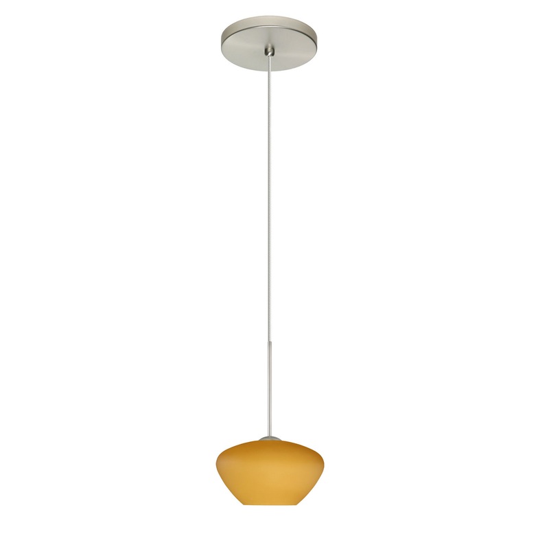 Besa 1XT-541080-SN Peri One Light Pendant Satin Nickel