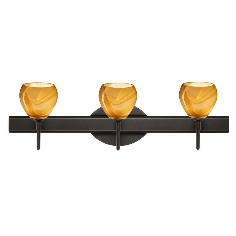 Besa 3SW-5605HN-BR Tay Tay Three Light Wall Sconce Bronze